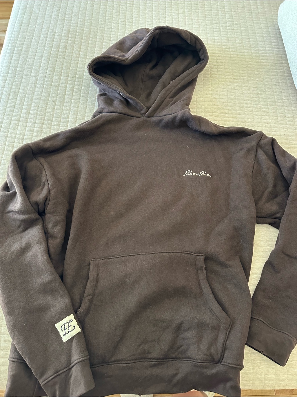 Eleven Eleven Brown Classic Fleece Hoodie
